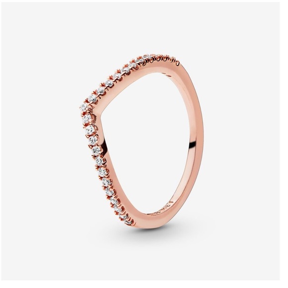 Pandora Jewelry - rose gold diamond pandora ring